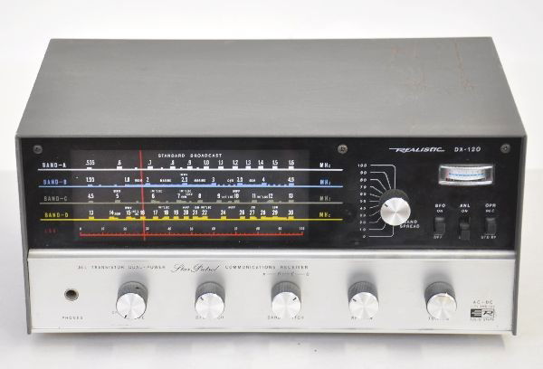 Vintage Radio Shack DX 120 Short Wave Radio: Solid State AC-DC, range 550KHz - 30 MHz. Clocks, radios and other electrical devices are being sold as untested, as-is. If you would like an item tested, assuming the electrical cord is safe, we will