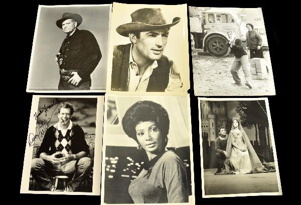 Large Movie Star Photo Archive: This group came from the Estate of Kurt Patzlaff who was a professional talent broker. This is a fantastic assembly of movie stars from the 1930 - 1970's. A few highlights include: signed David Letter