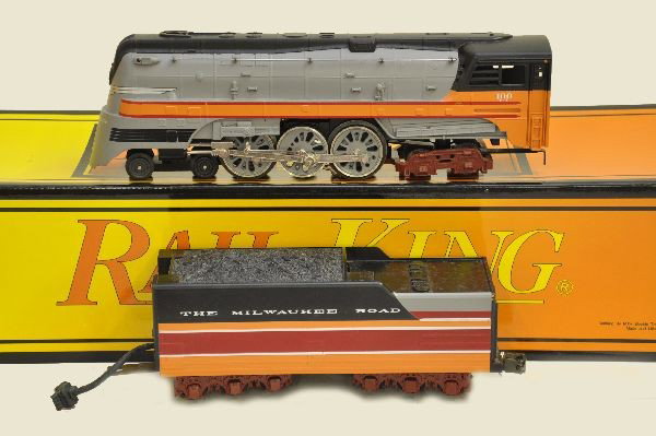 MTH 30-1127-1 MR Hiawatha Hudson: This beautiful engine includes Proto 1 sounds and is nicely detailed. Lightly run with ob and inserts, C8+