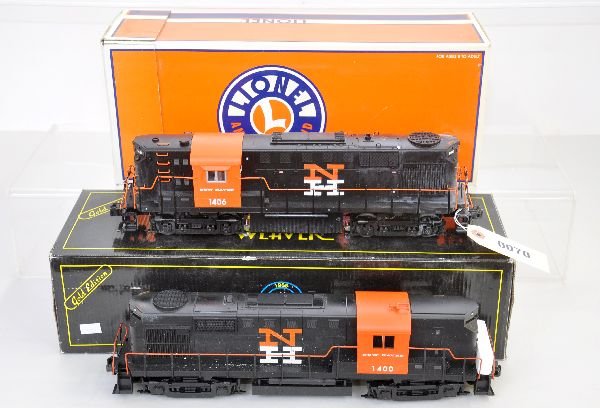 Weaver & Lionel NH RS-11 Diesels: Weaver Alco RS-11 with Sound; Lionel 28528 RS-11, Command equipped, odyssey & full RailSounds, both unrun, obs, Lionel has been cut-down, C9
