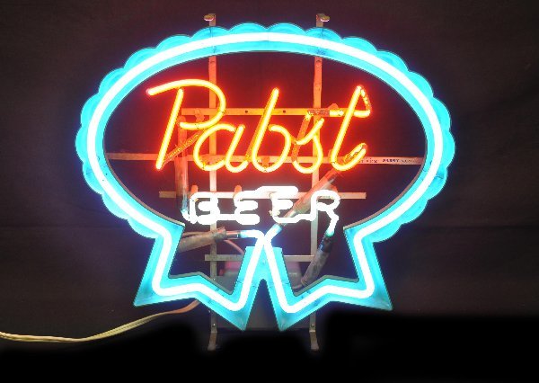 Vintage Pabst Beer Neon Sign