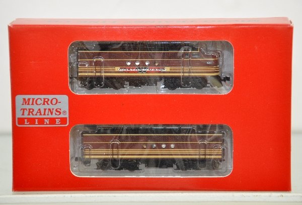 Micro Trains N Gauge EMD FT AB Diesels B&M: Cab no 4201 with Magne-Matic couplers. Appears like new with box, C9-10
