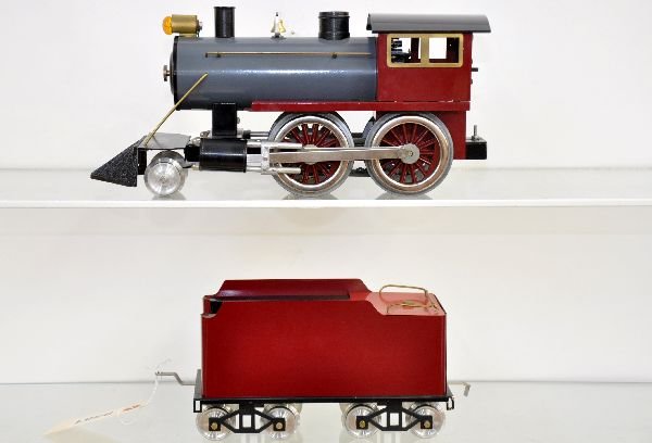 CMT Steam Locomotive & Tender: ST. GA. By Charlie Wood, 2-4-0 Steam loco & tender, unlettered versions, clean & like new, C8+-9
