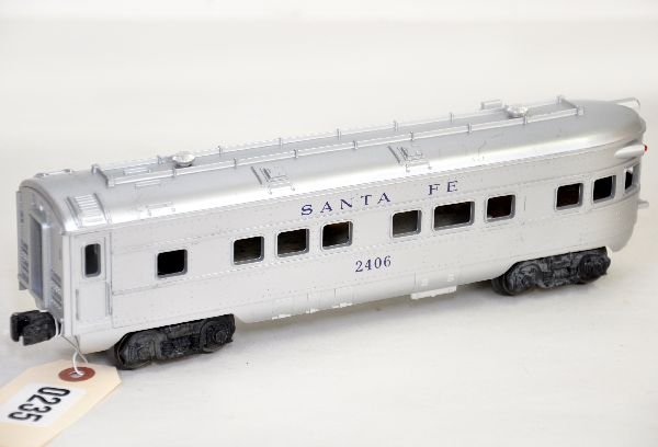 Mint Lionel 2406 SF Observation: This is the 1965 version without lighting or window inserts. It came in only one set and is clean & unrun, C9