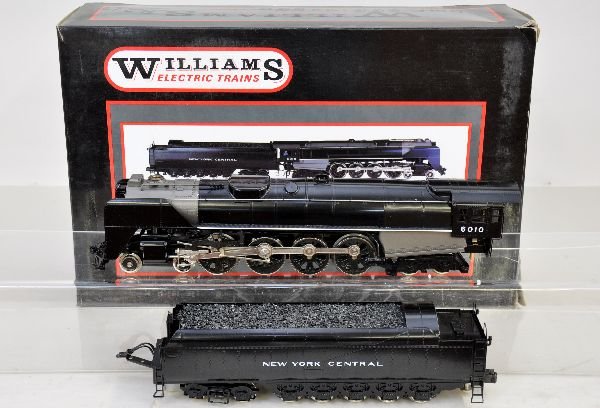 Williams 5602 Brass NYC Niagara: 072. Nicely factory painted brass 4-8-4 steam loco & long haul 14-wheel tender. Includes headlight, operating marker lights & back-up lights. It is unrun with graffiti on box, C9. Box in this lot may 