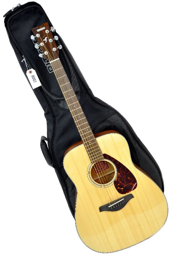 Yamaha FG700S Acoustic Guitar With Case: 6-string acoustic, spruce top with rosewood finger board & cast tuners. Still has protective plastic sheet on pick-guard, like new with Ritter padded case. Examine photos or call for more information,