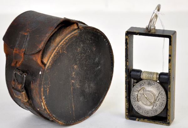 Unusual Lionel WWI Odometer: This is the Metal Odometer that Lionel made during World War I, for the US Army and its Corps of Engineers. It was used by Engineers and Surveyors to attach to their wagon wheels to measure the distan