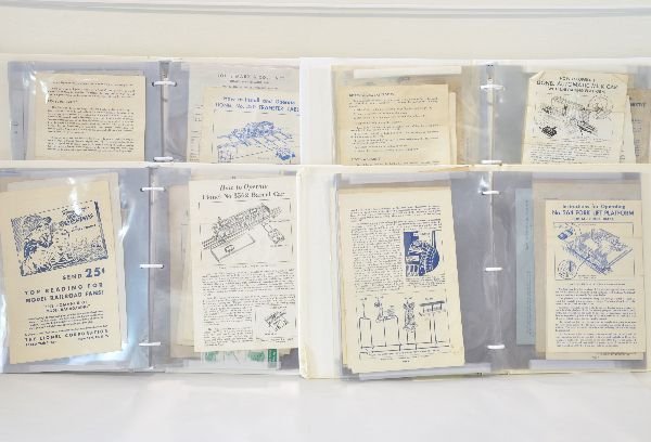 4 Binders Full of Lionel Instructions, Plus: Highlights include: 3830, 3520, 455, 264, 3349, 2321, 60, 52, 352, 2352, 400, 332, 2360 (stained), 397, 3424, 3444, 3562, 3482, 685, 2055, 623, 2662, 3434, 2337, 3366, 6812, 32344, 3535; 199, 6650, 24
