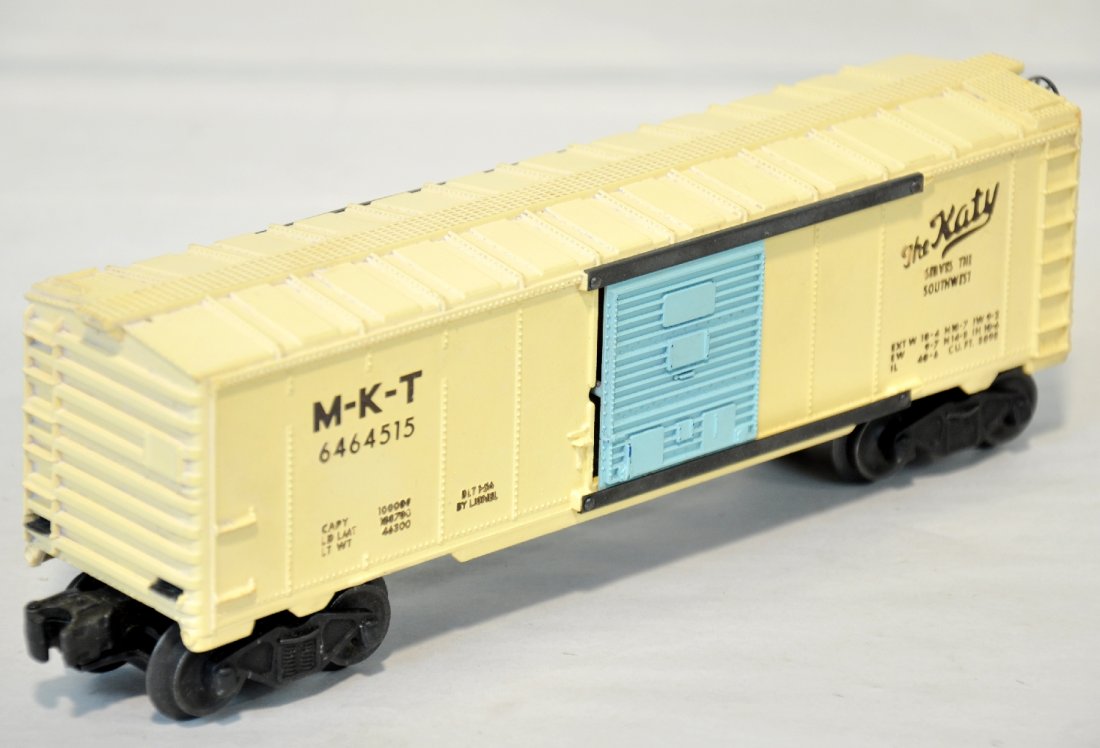 Lionel 6464-515 Girls Set Boxcar: Clean yellow painted over yellow IIB mold. It is clean, showing light playwear, C7+