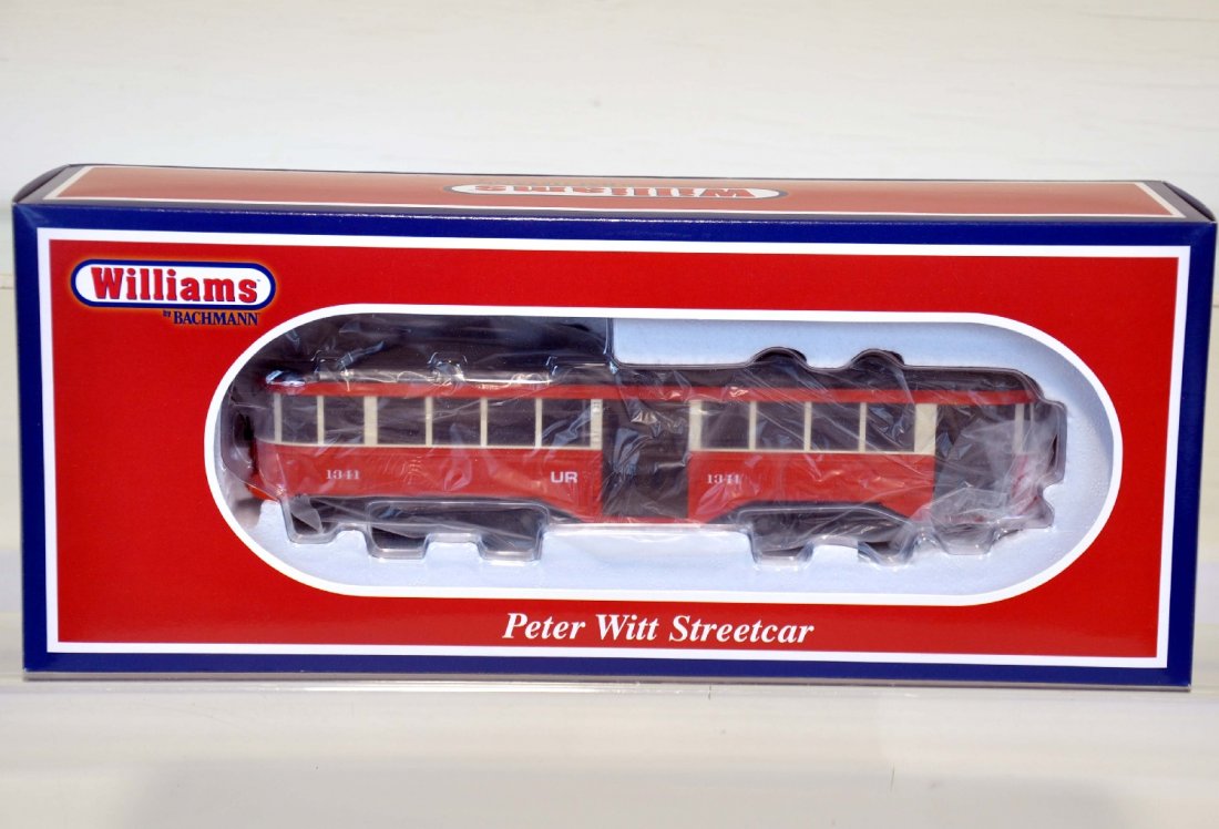 Williams Peter Witt Street Car: Nice O gauge street car with all wheel drive, bell & electronic reverse. It appears new in box with shipper, C10