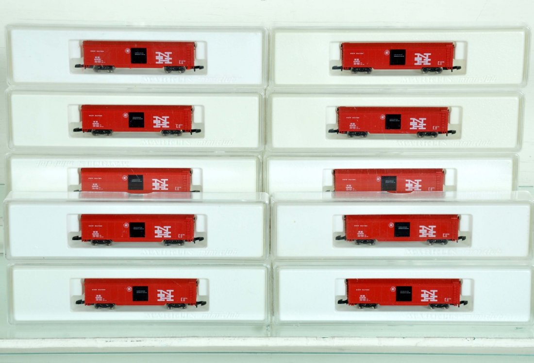 10 Marklin Z Gauge New Haven Boxcars: Fill your freight yard! All 8673 and are new in box, C10