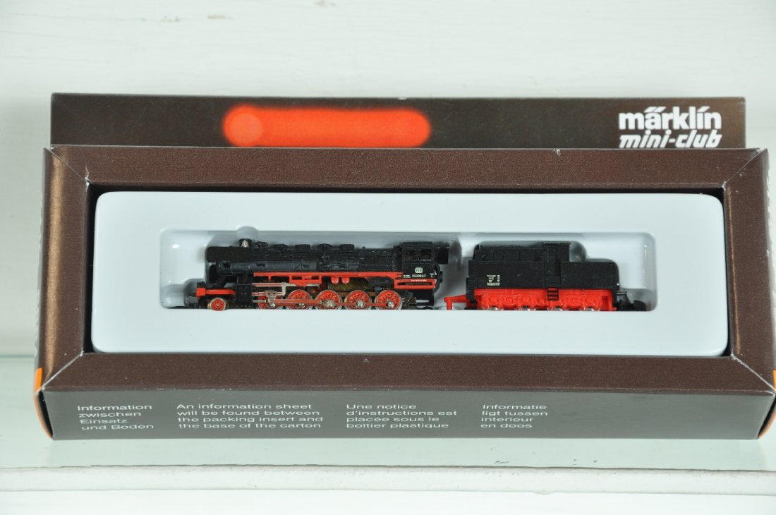 Marklin 8884 Steam Locomotive: Nice model of the DB BR 50 2-10-0 steam loco. It appears like new in box, C9-10