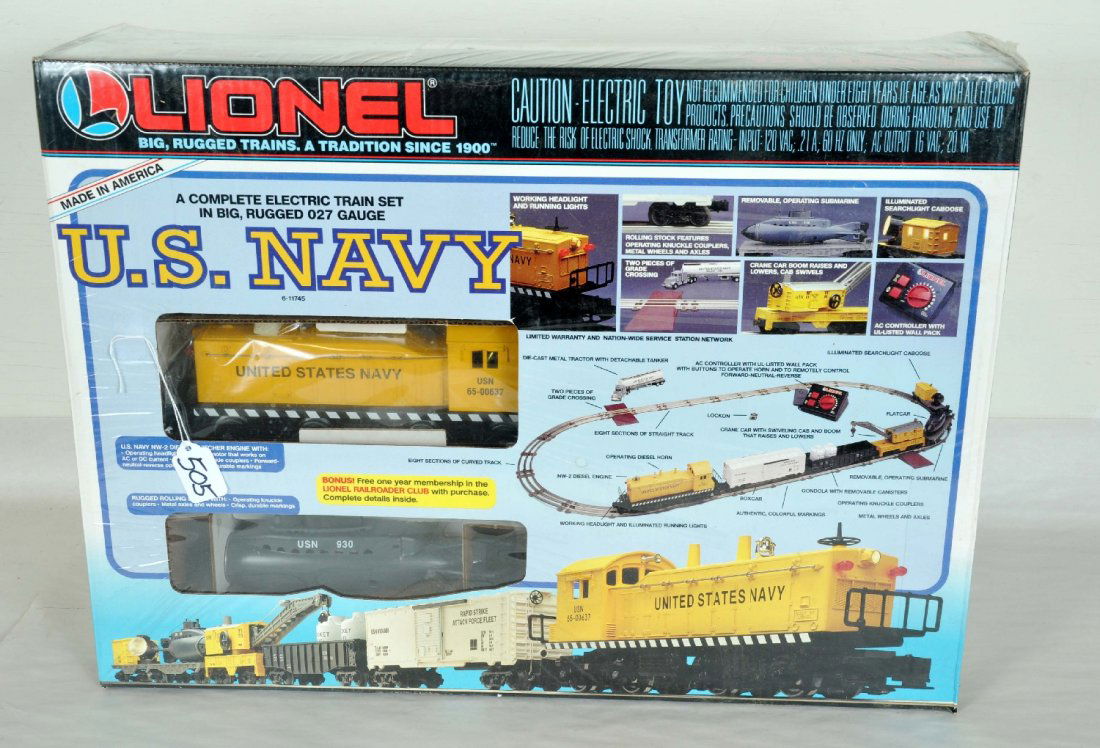 lionel us navy train set