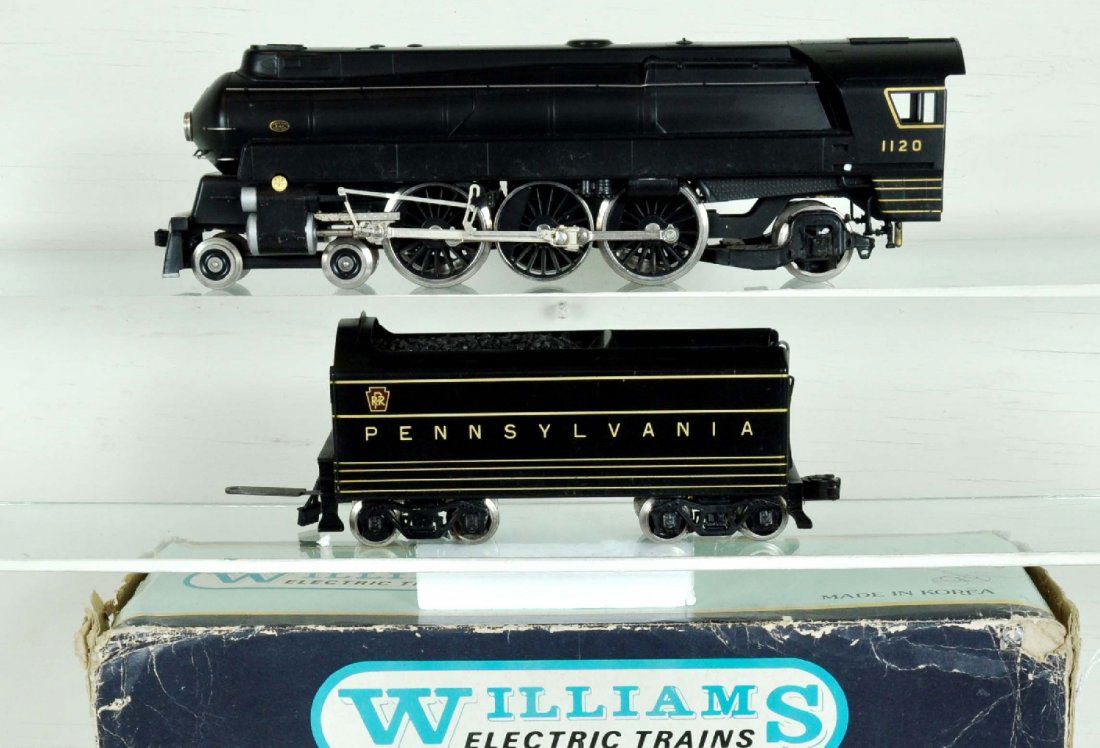 Williams PRR K4S 4-6-2 Stream Line Pacific: Includes Boxed Loco and Tender, No. 5010, O Gauge, brass construction, Perfect paint and trim. Wheels show light to moderate run time. C8