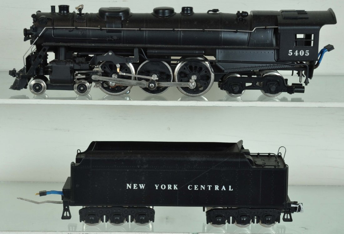 Williams Brass NYC Hudson: Includes 5405 Loco and Tender, Crown Edition, Needs Cleaning, Paint and trim show signs of use. Wheels show moderate run time. C7