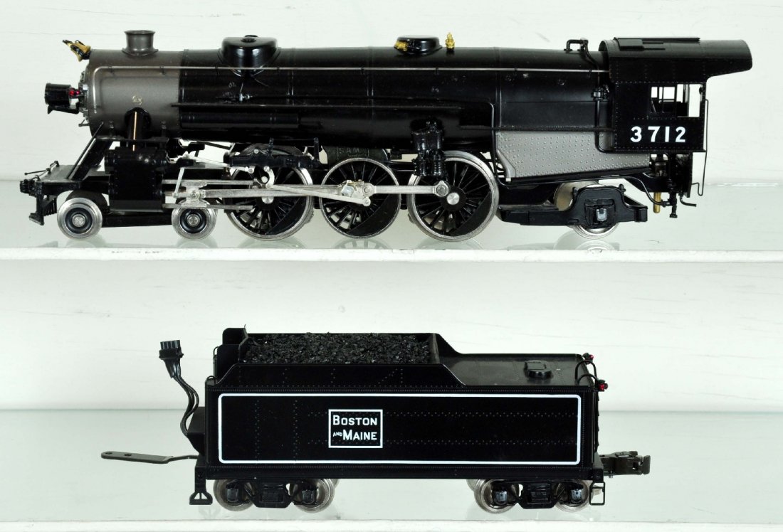 Williams B&O 4-6-2 Loco & Tender: Includes boxed 3712 Loco with a B&O Tender. Perfect paint and trim. Wheels show light to moderate run time. C8