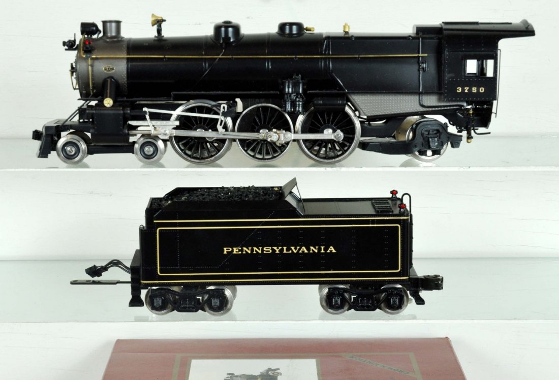 Williams 5001 PRR K4 Pacific: Nice Crown edition 4-6-2 unit with all brass construction and box. Perfect paint and trim. Wheels appear test track run. C9