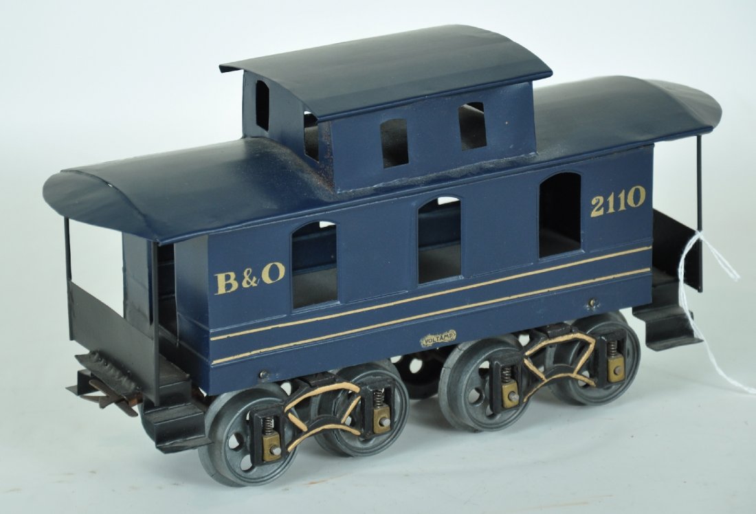 Restored Voltamp 2110 B&O Caboose: 2 Gauge. One of trainlands nicest cabooses. Nicely restored with satin finish to appear C7+-8