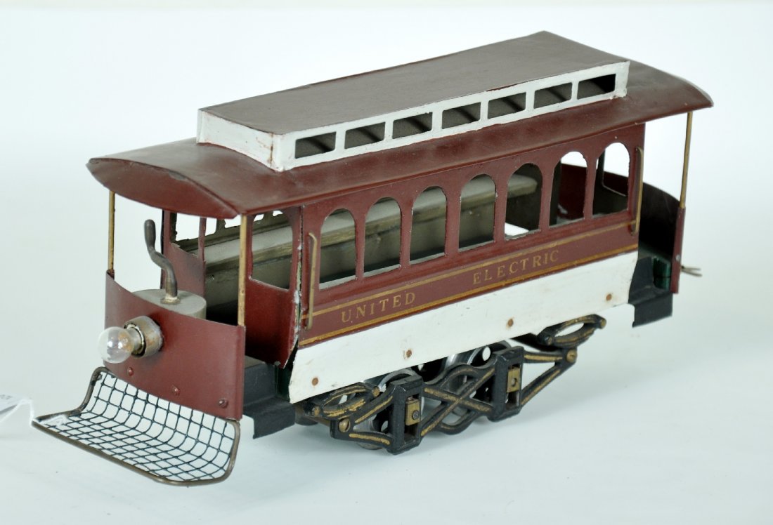 Restored Voltamp 2122 Trailer: 2 Gauge. Nicely done with an old look to it. Creative people catcher added. Appears at a C6 level