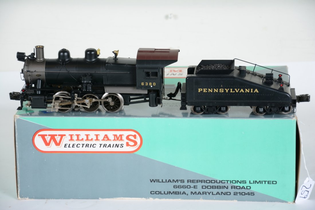 Williams 5200 Brass PRR B6 Switcher: Nice Crown Edition loco with smoke & back-up light. It has been test run with box, C9-10