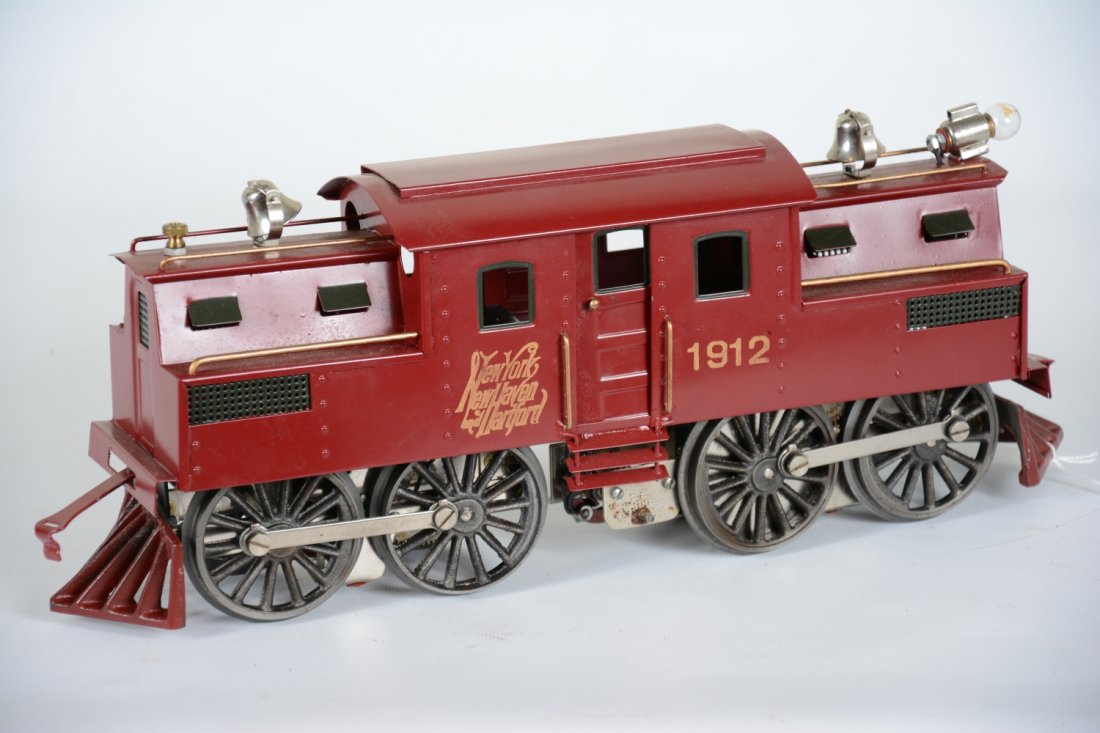 Jim Cohen Lionel 1912 Electric Loco: ST Gauge. Nice reproduction of this scarce loco by the master builder Jim Cohen. It is true to the original and shows light playwear, C8-9