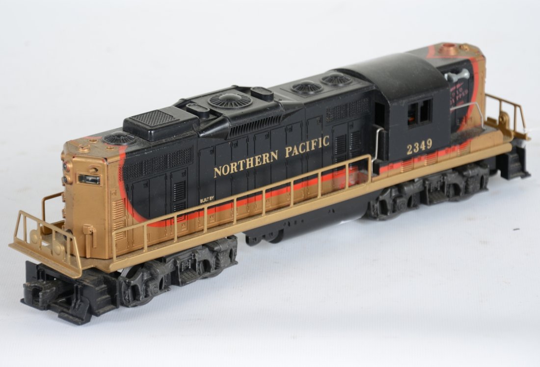 Nice Lionel 2349 NP GP9 Diesel: Clean with super frame. Cab is intact with nice foil heat stamp. It shows light runtime, C8 Nice.