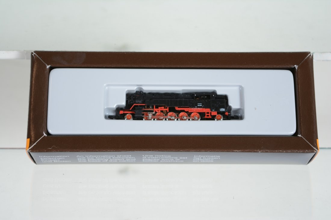 Marklin Z Gauge 88885 DB Tank Locomotive: Nice 2-10-2 steam loco. It appears new in box, C10