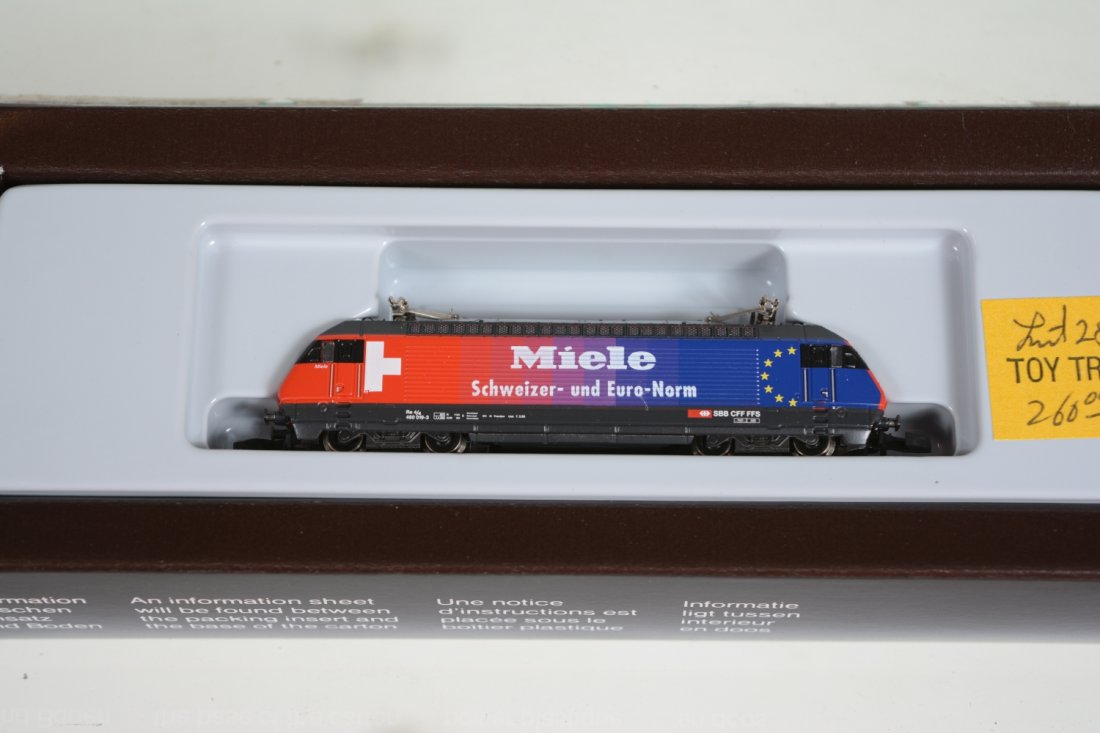 Marklin Z Gauge 88443 Miele Swiss Electric: Nice SBB CFF BO-BO electric. It appears new in box, C10