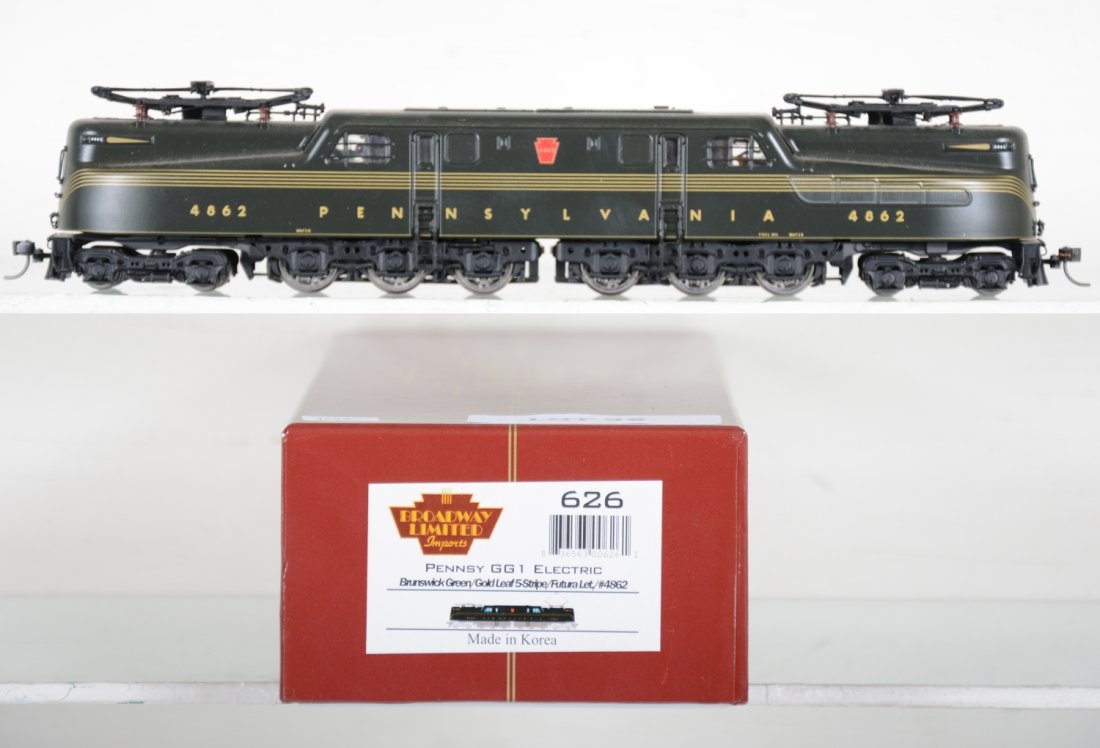 Broadway Ltd 626 HO PRR GG1 #4862: Equipped with DC/DCC & Sound. Ob C10
