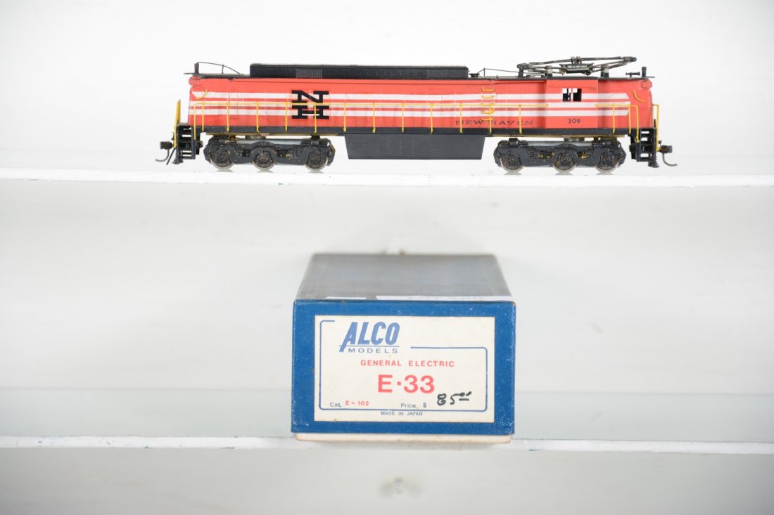 Alco Brass NH GE E-33 Rectifyer: Hobbyist painted & decaled, Light run time, ob C8