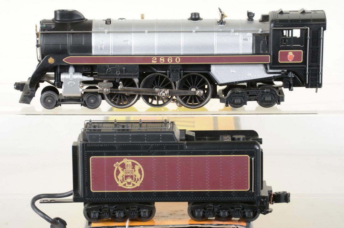 MTH 30-1169-0 Royal Hudson: Nice CP 4-6-4 cast steam loco with ProtoSmoke, light & LocoSound. It shows light runtime with C9 body with box, no wrapping.