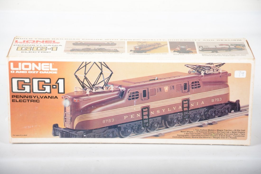 Lionel 8752 PRR GG1 Electric: Clean Congressional electric. It shows light runtime with C9 body with box.