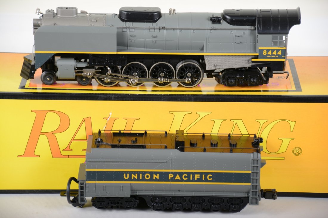 MTH RailKing 30-1151-1 UP Northern: Nice shielded 4-8-4 steam loco with light, smoke & ProtoSounds. It is like new with box, C9-10