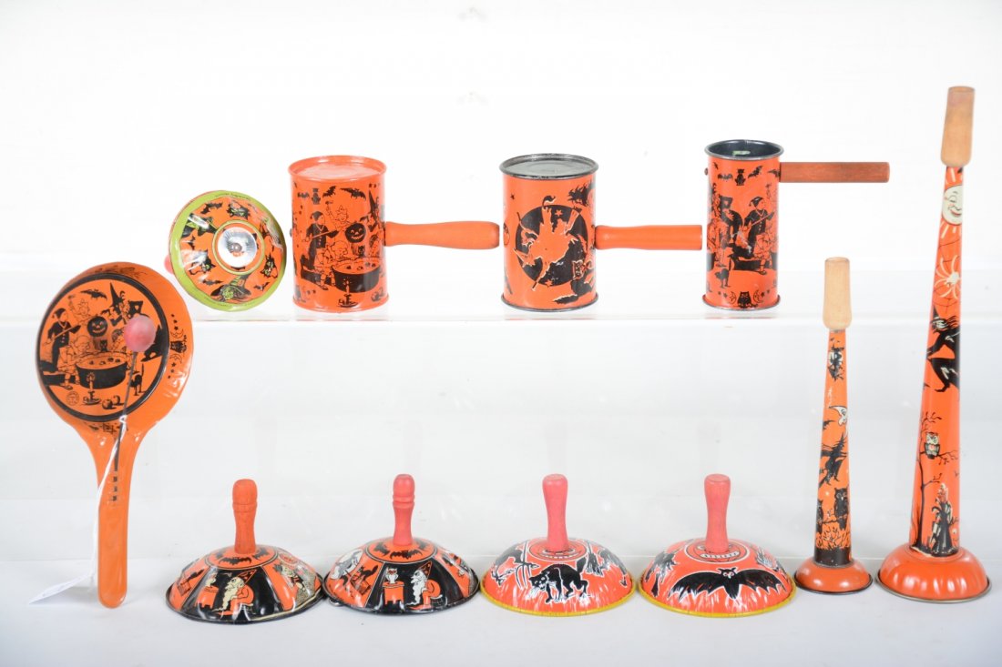Vintage Litho Tin Halloween Noise Makers (1 of 3)