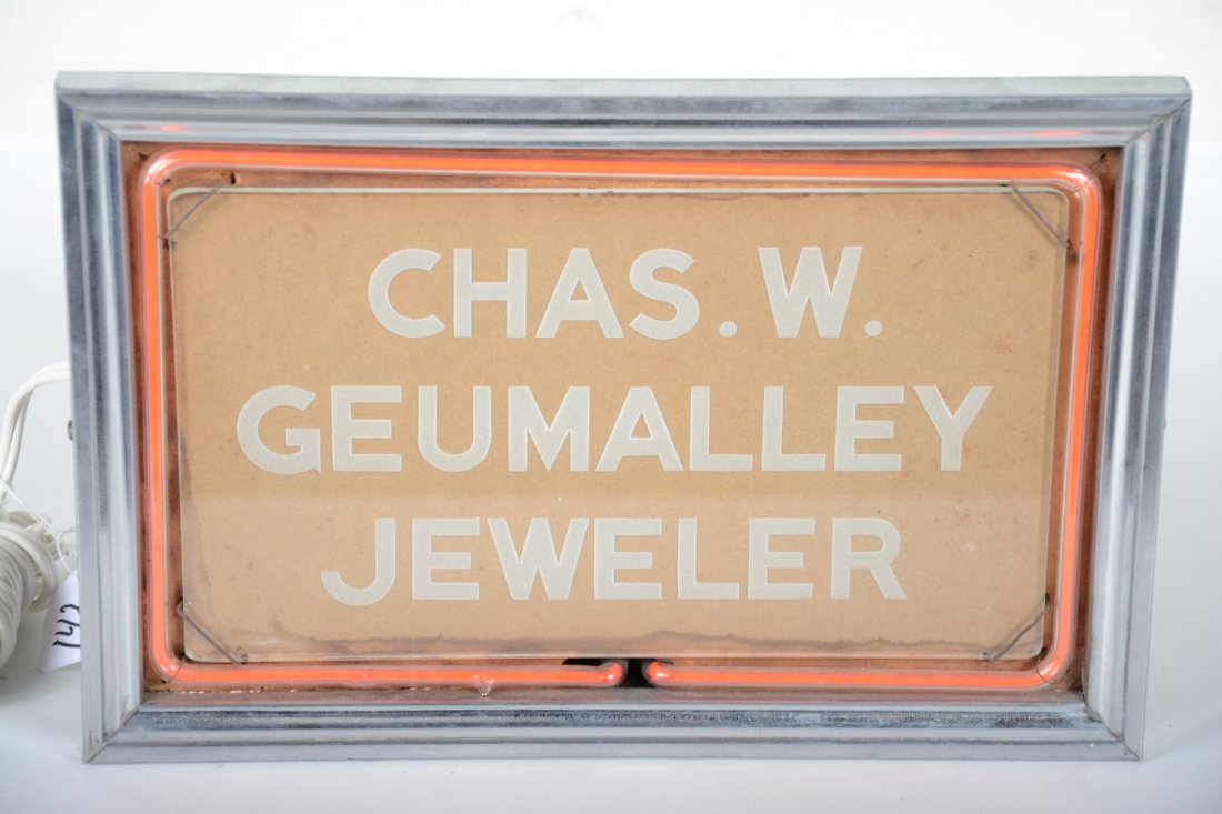 Vintage Jewelers Neon Sign, Railroad History (1 of 4)