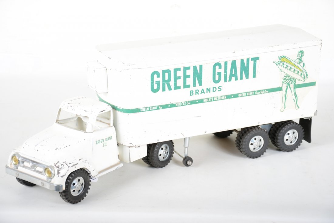 Scarce 1956 Tonka Green Giant Refrigerated Semi (1 of 3)