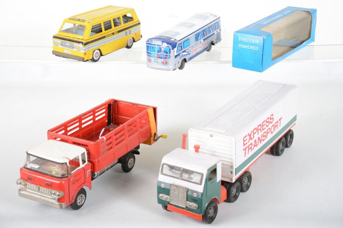 Japanese Tin Vehicle Lot (1 of 2)