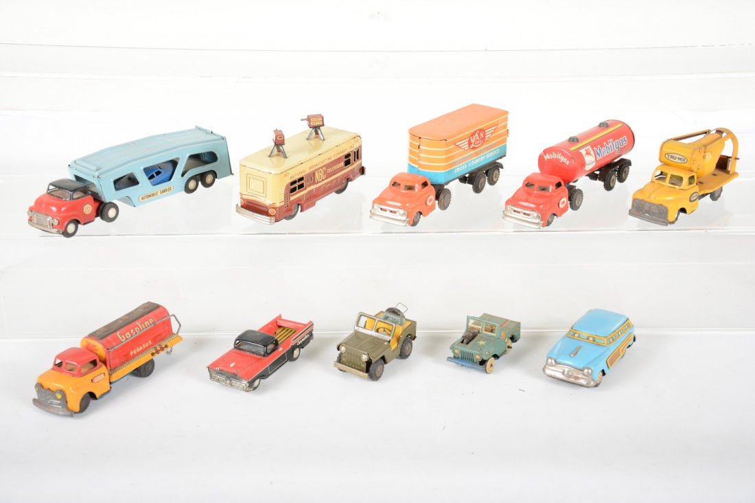 Vintage Japanese Tin Vehicle Lot (1 of 2)