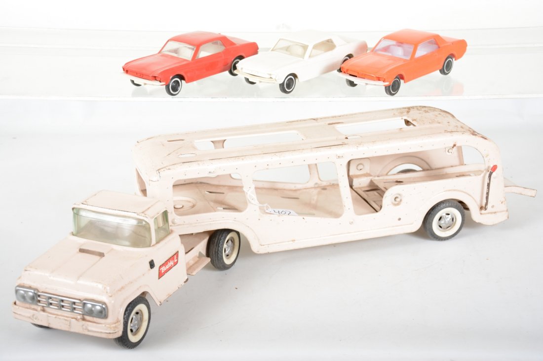 Buddy L Auto-Loader, 1965 Mustangs (1 of 3)