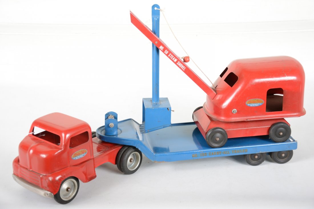 Super Early Tonka Low-Loader & Shovel (1 of 3)