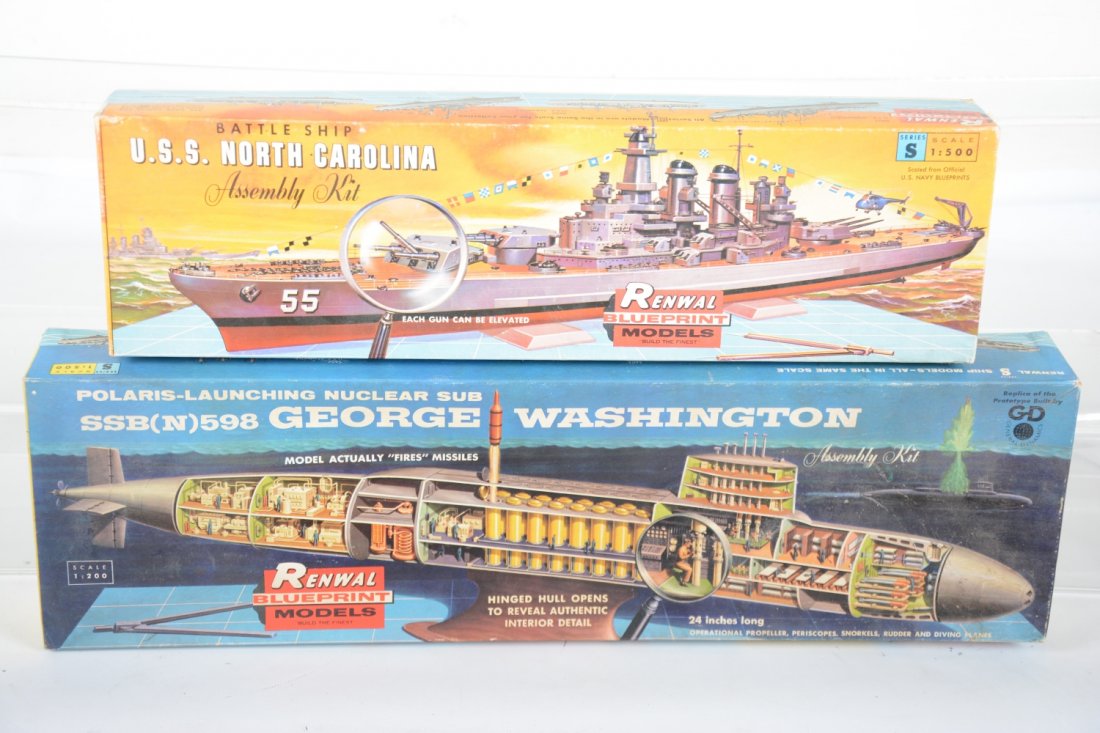 2 Renwal Blueprint Military Model Kits (1 of 3)