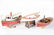 3 Built-Up Wood Boat Model Kits