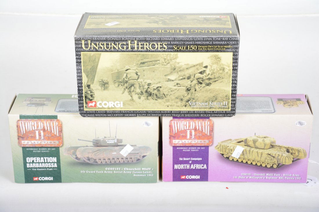 3 Corgi WWII Military Vehicles (1 of 2)
