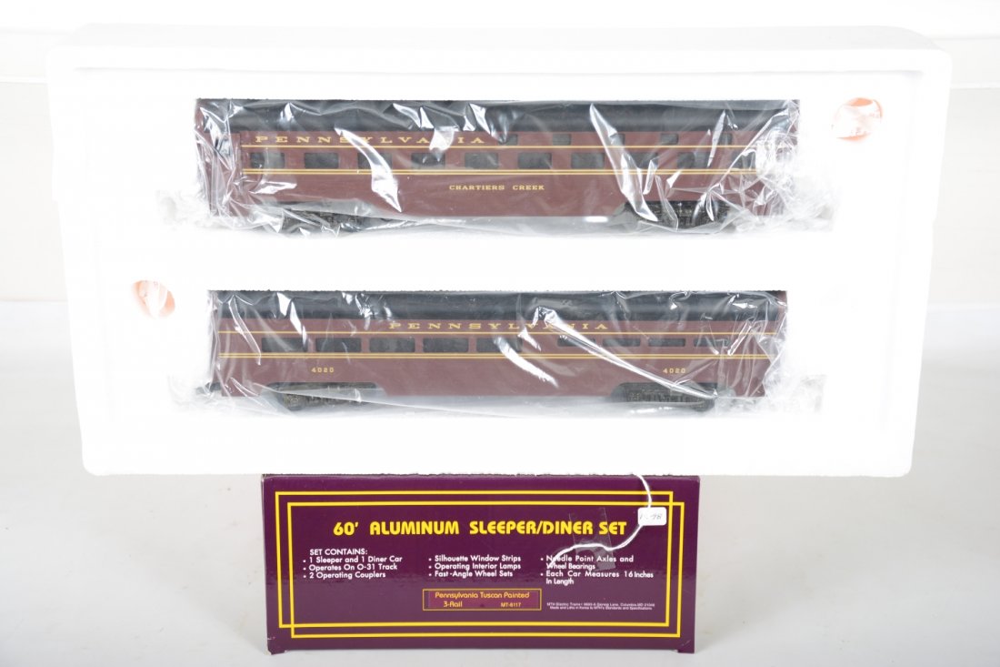MTH 6117 PRR Sleeper/Diner Set (1 of 1)