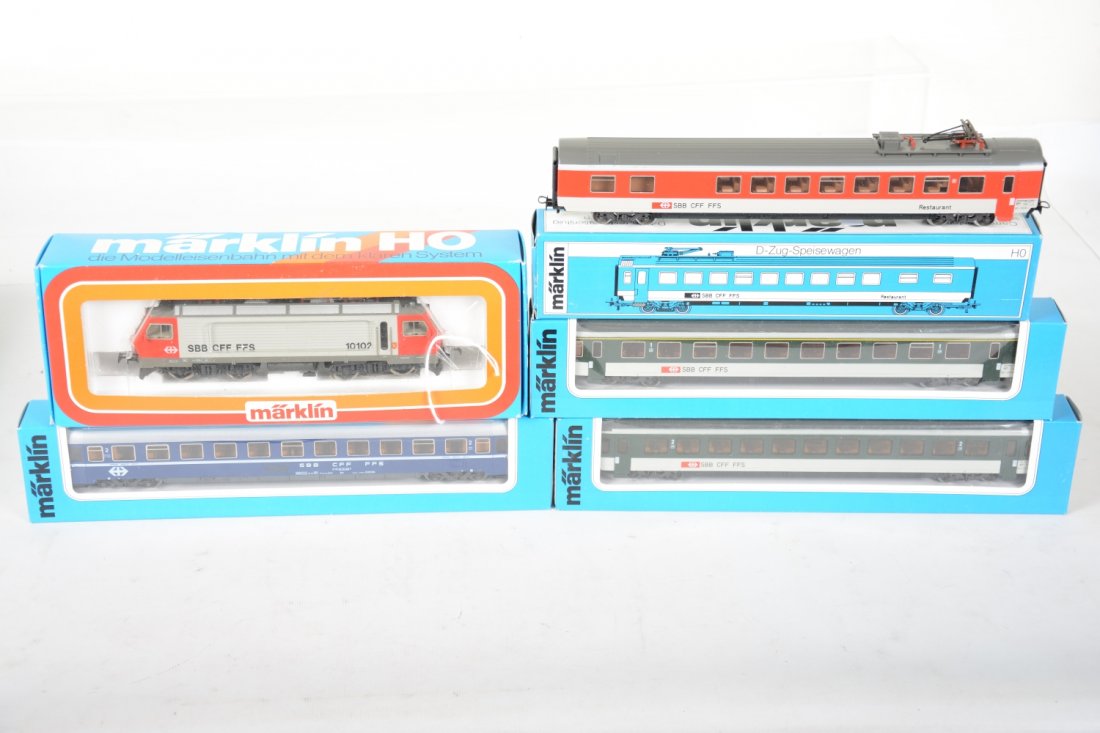 Boxed Marklin HO Swiss Passenger Set (1 of 5)