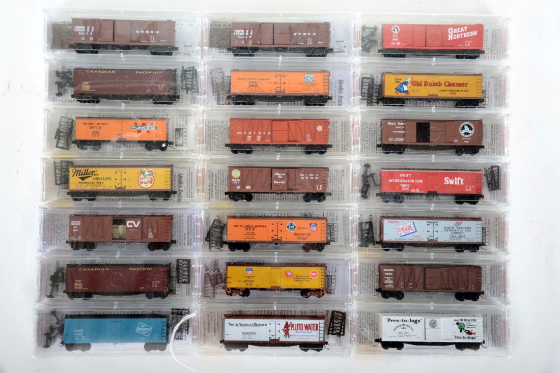 21 Micro-Trains N Ga Early Style Freight Cars (1 of 2)