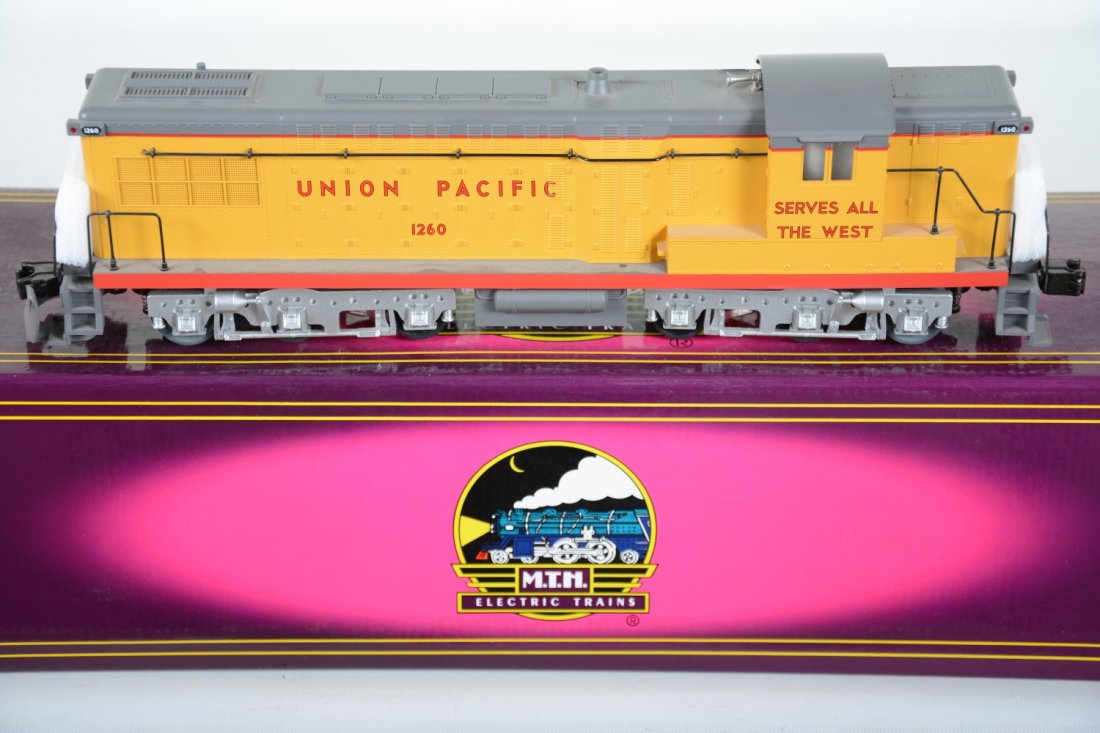 MTH Premier 2138LP UP Baldwin AS-616 Diesel: Nice dual motor diesel equipped with directional lighting, ProtoSounds and more! It is new in box C10