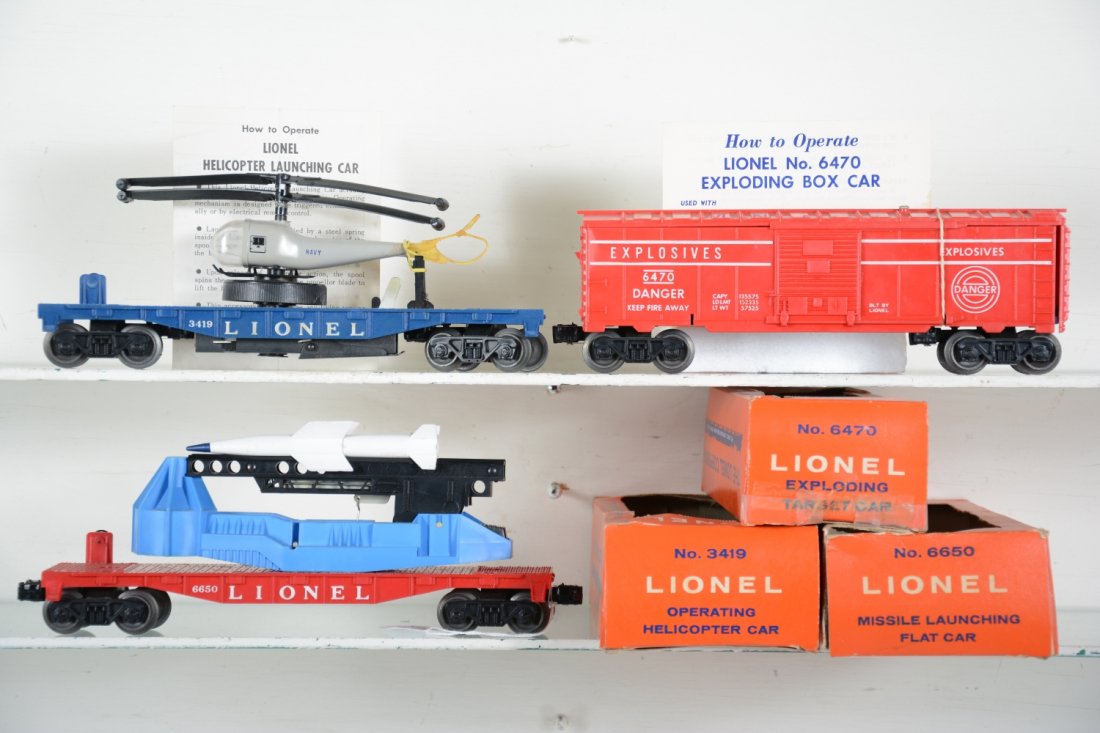 Boxed Lionel Space & Military Cars (1 of 6)
