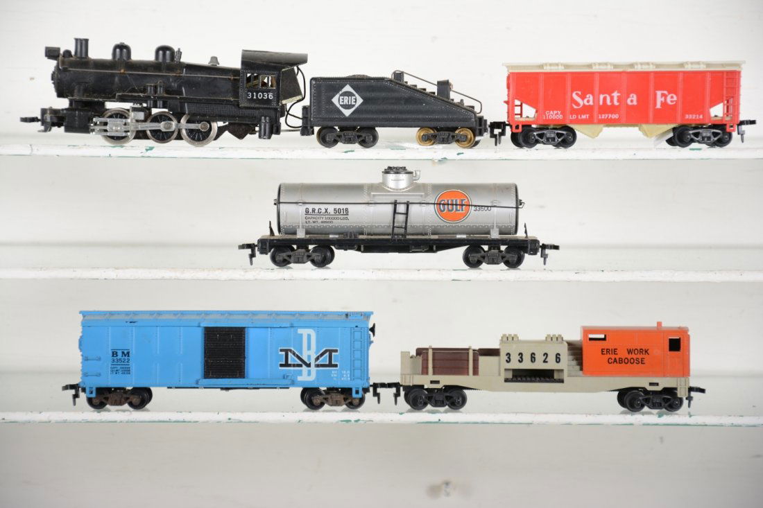 Unusual American Flyer HO Erie Steam Freight Set (1 of 4)