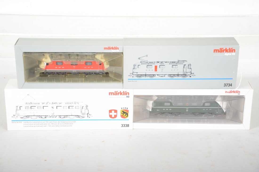 Marklin HO 3338 & 3734 Swiss Electric Locomotives (1 of 2)